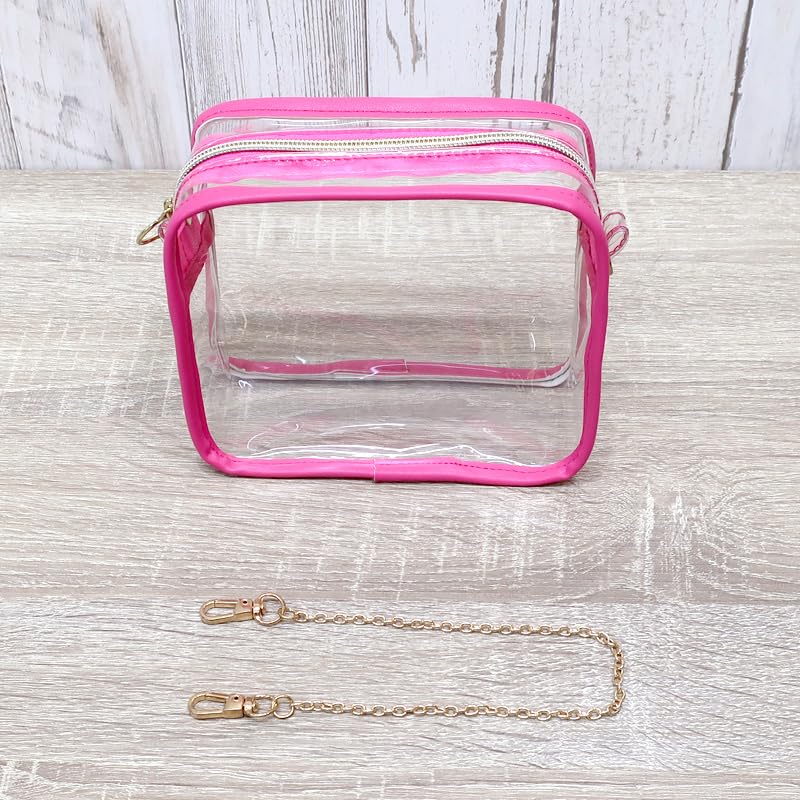 Amazon | CONC CO385 クリアぬいポーチ ホットピンク | バッグ・財布